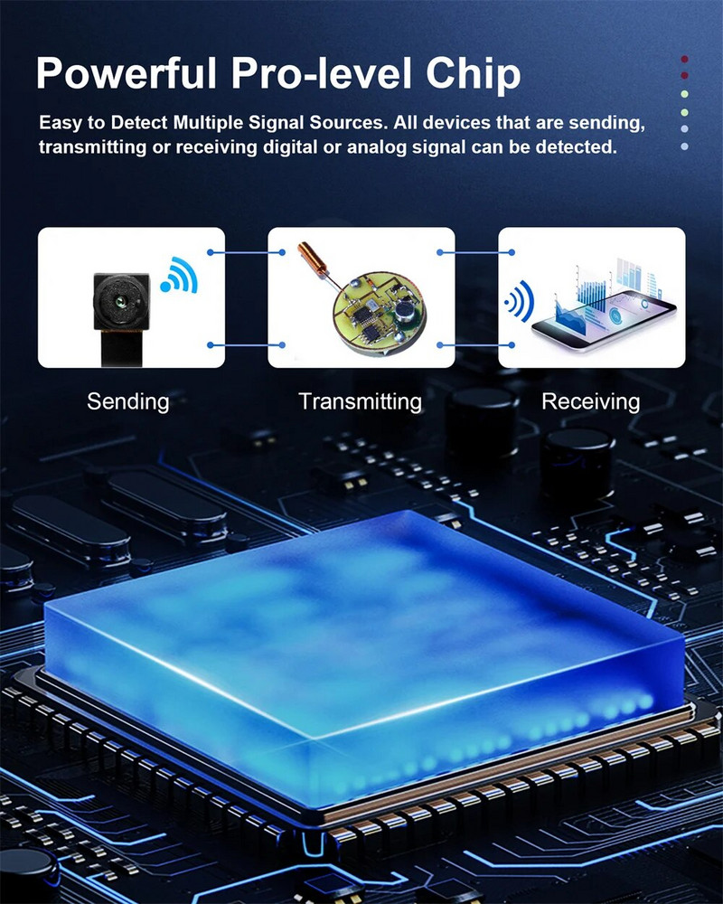 G718 Wireless Detector Multi-function Mini Anti-Spy Camera Lens Bug GSM Audio Finder GPS Signal RF Locator Tracker Detect Scanner