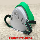 νέα Professional Dust Mask Dust Proof Respirator Rubber Work Safety Mask For Builder Carpenter Καθημερινή Προστασία από Θολότητα