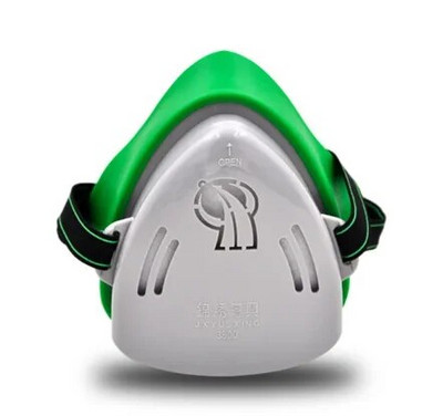νέα Professional Dust Mask Dust Proof Respirator Rubber Work Safety Mask For Builder Carpenter Καθημερινή Προστασία από Θολότητα