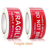 150PCS/Rola Lomljive naljepnice S robom pažljivo rukujte Traka upozorenja DIY potrošni materijal Oznaka pakiranja Posebna oznaka