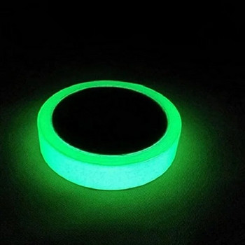 6 Τύποι Glow Tape Αυτοκόλλητο αυτοκόλλητο Φωτεινή ταινία Λάμπει στο σκοτάδι Εντυπωσιακή νύχτα Προειδοποίηση Φωτεινή ταινία Βελτίωση σπιτιού