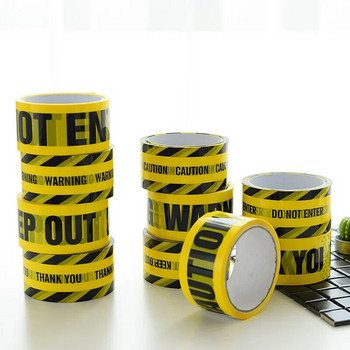 4,8cm*25m Roll Yellow Tape Caution for Safety Barricade for Police Barricade for Contractors Νέα ταινία προειδοποίησης άφιξης