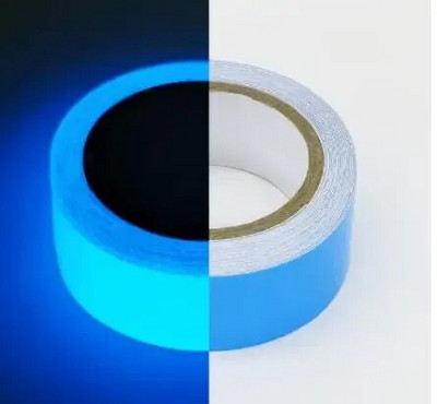 Bandă luminoasă de siguranță Verde albastru Avertisment Sol Lumină Depozitare Scară Autocolant anti-alunecare Bandă reflectorizante fluorescentă Autoadeziv