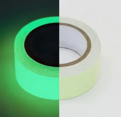 Bandă luminoasă de siguranță Verde albastru Avertisment Sol Lumină Depozitare Scară Autocolant anti-alunecare Bandă reflectorizante fluorescentă Autoadeziv