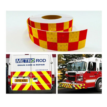 Roadstar 3M Acrylic Adhesive Shining Reflective Warning Tape/Square Printing Reflective Tape for Cars Safety RS-6490P