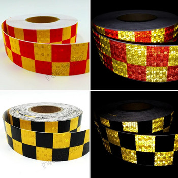 Roadstar 3M Acrylic Adhesive Shining Reflective Warning Tape/Square Printing Reflective Tape for Cars Safety RS-6490P