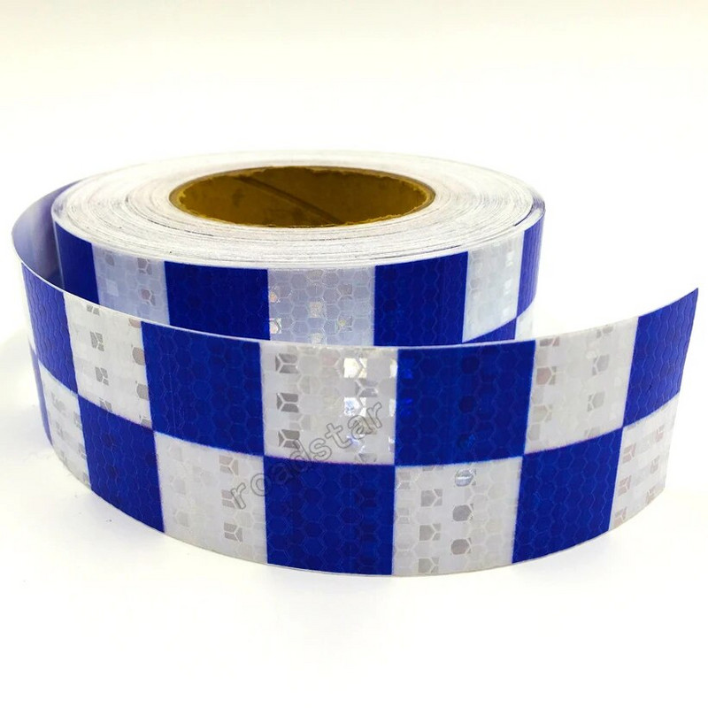 Roadstar 3M akrylová lepiaca lesklá reflexná výstražná páska/štvorcová potlač reflexnej pásky pre bezpečnosť automobilov RS-6490P