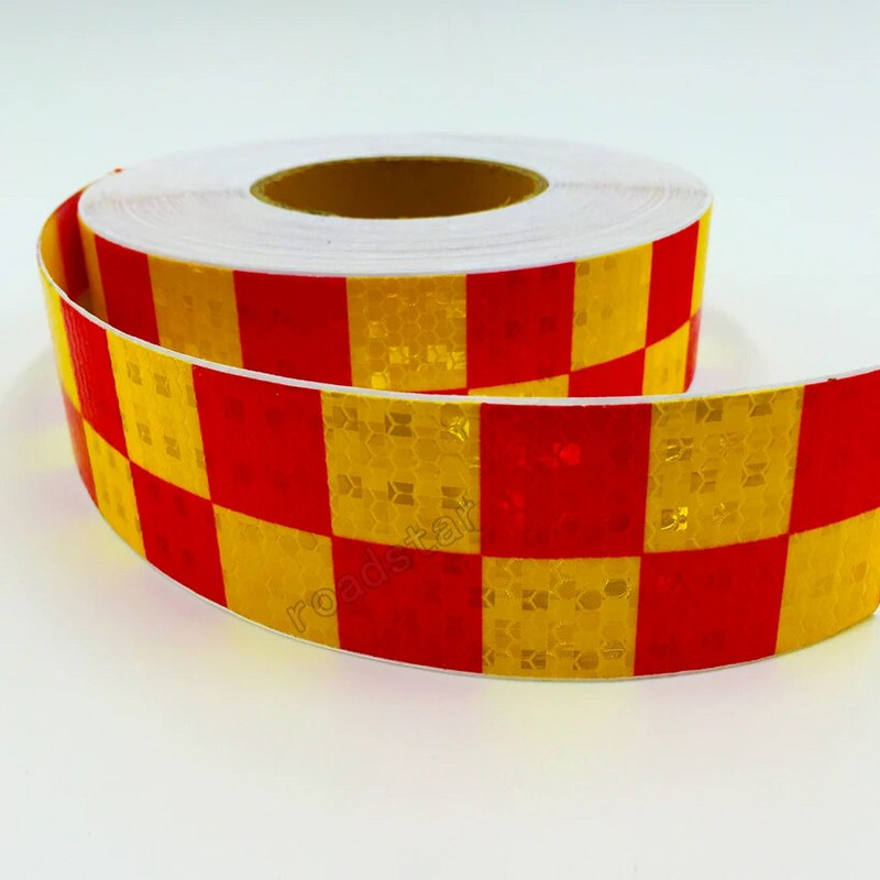 Roadstar 3M akrylová lepiaca lesklá reflexná výstražná páska/štvorcová potlač reflexnej pásky pre bezpečnosť automobilov RS-6490P