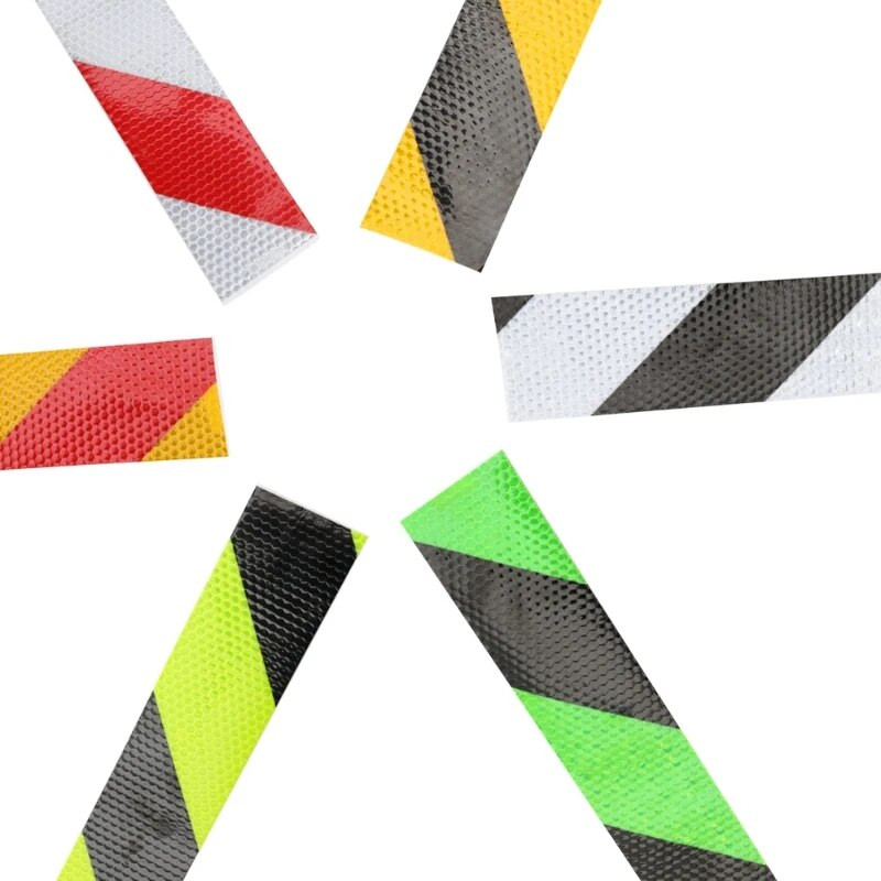 2"X118" atstarojoša drošības lente Brīdinājuma līmlente Inženiertehniskā marķējuma lente Uzlīmes Automašīnas Ķiveres Pastkastes stāvvietas lente