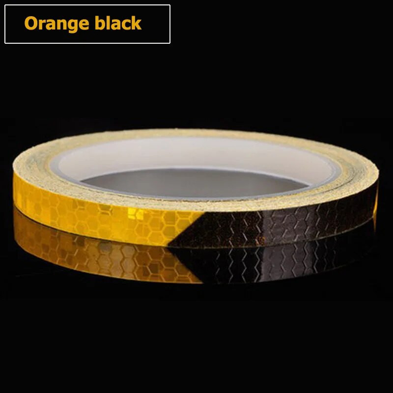 1 cm * 8 m šviesą atspindinti juosta Automobilio dviračio lipdukas, dviračio dviračio MTB liuminescencinio motociklo ratlankio ženklas, įspėjamasis ženklas nakties sauga