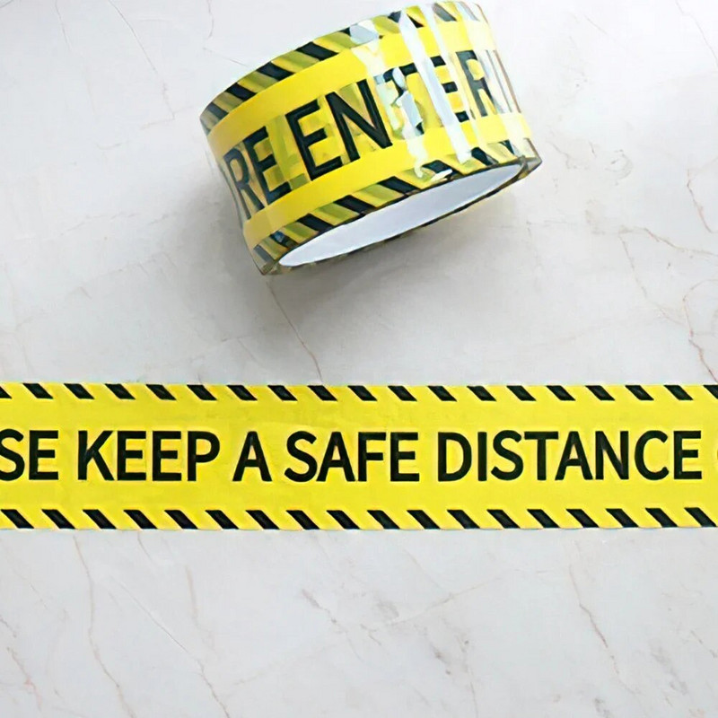 Uzmanību Neizmantojiet lenti Būvlaukuma brīdinājuma līnija Dzeltena būvniecības transportlīdzekļu ballīšu rotājumi Bērnu dzimšanas dienas svinību piederumi