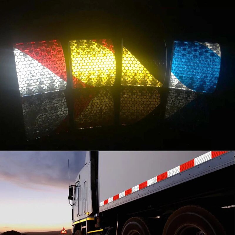 5cmx3m Auto reflektirajuća traka Naljepnice Traka upozorenja Dekorativni film Siguran motocikl Dječji automobil Reflektirajuća sigurnosna traka