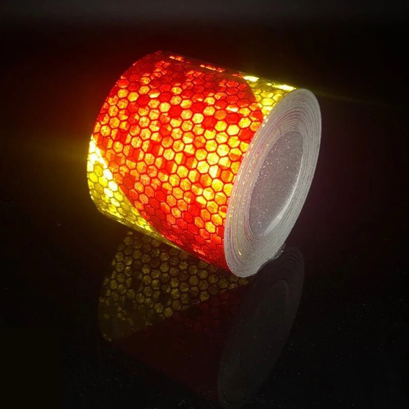 5cmx3m Auto reflektirajuća traka Naljepnice Traka upozorenja Dekorativni film Siguran motocikl Dječji automobil Reflektirajuća sigurnosna traka