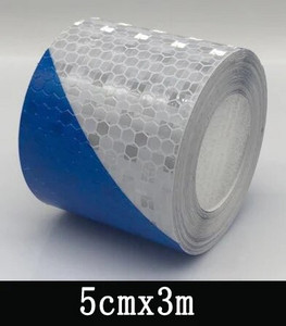 Atstarojošas Velosipēdu uzlīmes Līmlente Velosipēdu drošībai Balta Sarkana Dzeltena Zila Velosipēdu Uzlīmes Velosipēdu piederumi