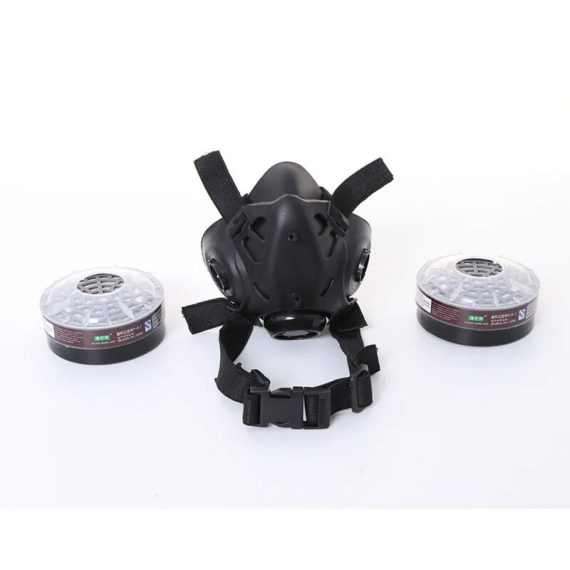 Crna plinska respirator za pola lica, industrijska plinska maska PA-1 filterski uložak za lakiranje, prskanje, zavarivanje, zaštita za disanje