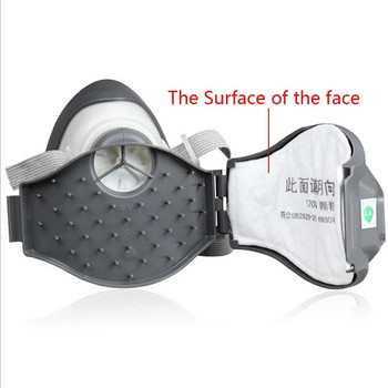 3M 1212 1701 Βαμβακερό φίλτρο μάσκα αερίου μισού προσώπου Αντιβιομηχανικό κάλυμμα γύρης κατά της σκόνης Μάσκα αερίου