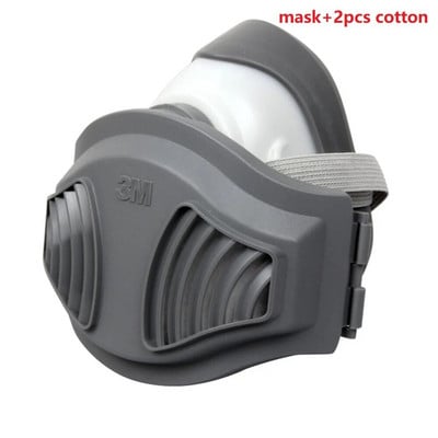 3M 1212 1701 Filtras medvilnė Pusė veido dujinė kaukė Antipramoninė konstrukcija Dulkių žiedadulkių apsauga nuo dalelių Dujų kaukė