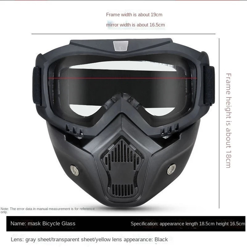 Aizsargbrilles Full Face Hd Caurspīdīga Miglas Necaurlaidīga Smilšu Necaurlaidīga Elektriskās Metināšanas Aizsargbrilles Daudzpusīga Elpojoša Vēja Necaurlaidīga Maska