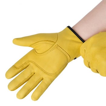 Γάντια εργασίας Sheepskin Leather Workers Welding Safety Protection Garden Sports Driver μοτοσικλέτας Γάντια κήπου για κατοικίδια ανθεκτικά στη φθορά