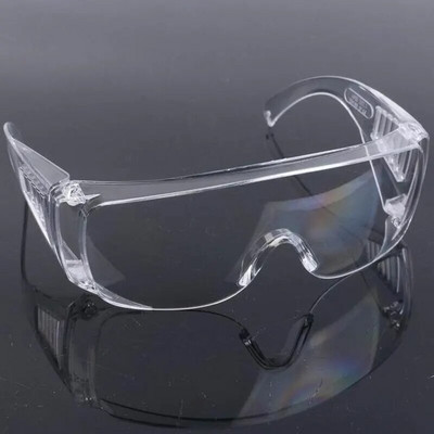 Ochranné okuliare s uzáverom, priehľadné, proti vetru, piesku, proti nárazom, pracovné poistenie, ochranné okuliare z PC materiálu, priehľadné