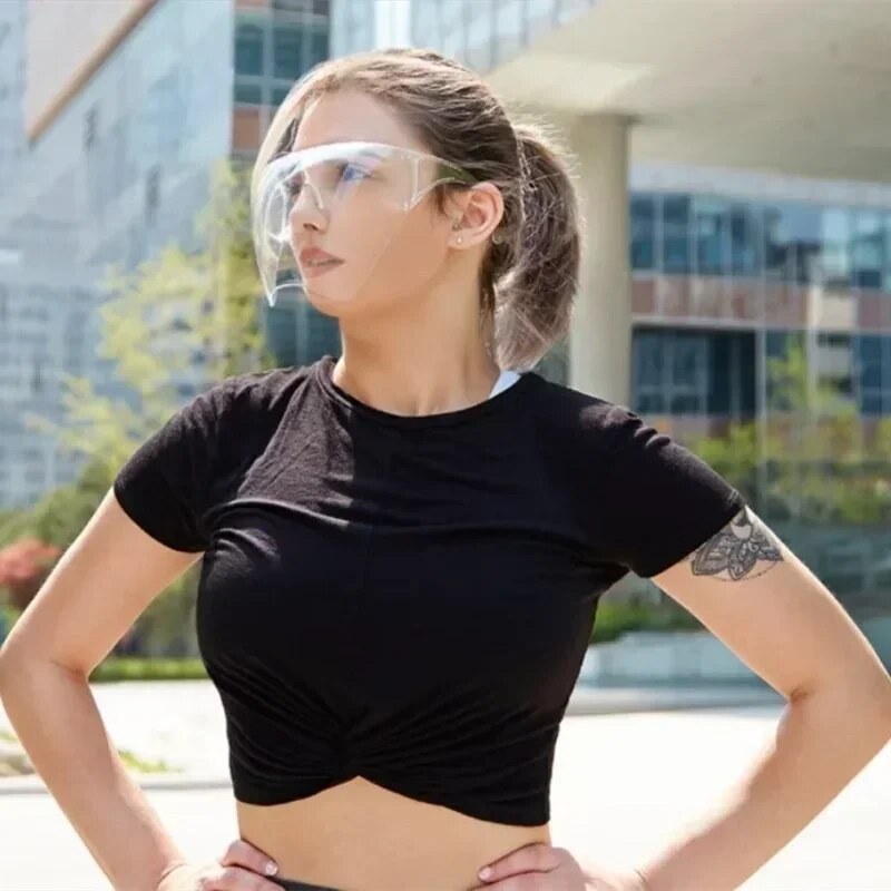 Zaštitne naočale za lice, sunčane naočale, prozirne zaštitne maske protiv magljenja i prskanja, zaštitne sunčane naočale koje pokrivaju cijelo lice