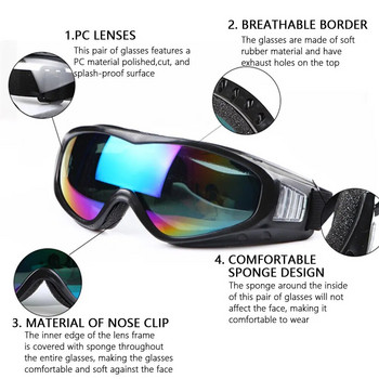 Мъжки колоездене Спортни ски очила UV защитни слънчеви очила Велосипедни очила против отблясъци Ветроустойчиви прахоустойчиви UV защитни съоръжения
