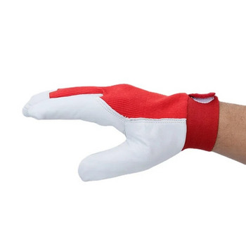 1 Ζεύγος Μηχανικό Γάντι Εργασίας Δερμάτινο Παλτό Συγκόλλησης Heavy Industrial Glove Sport Glove Safety Γάντια συγκόλλησης βιομηχανικής συγκόλλησης