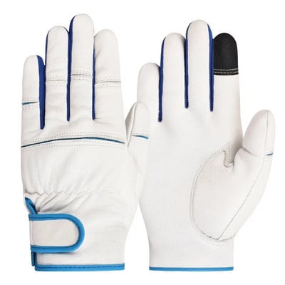 Mănuși de lucru din piele de oaie Vânătoare Echipament pentru călăreți de biciclete Construcție de sudare Mănuși de golf rezistente la uzură și respirabile 5055MY