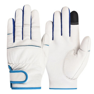 Mănuși de lucru din piele de oaie Vânătoare Echipament pentru călăreți de biciclete Construcție de sudare Mănuși de golf rezistente la uzură și respirabile 5055MY