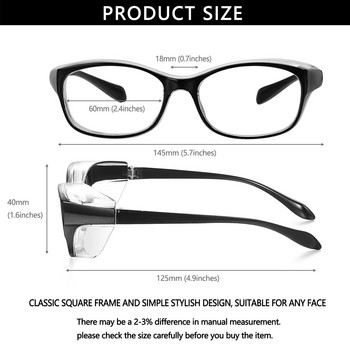 1 бр. Предпазни очила Защитни очила против мъгла и полени за мъже и жени, блокиращи синята светлина Очила за защита на очите