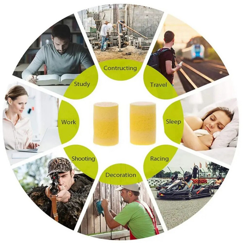 Materiale de siguranță moale Reducerea zgomotului Izolat fonic Protecție auditivă Căști de urechi dopuri pentru urechi Filtru de zgomot Protector pentru urechi