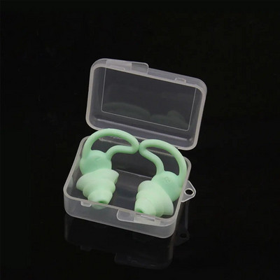 1 pár puha szilikon hangszigetelő füldugó zajcsökkentő hallásvédő füldugó utazási alváshoz, úszáshoz zajcsökkentő füldugó