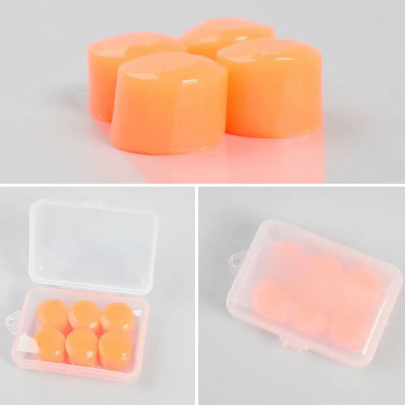 Neperšlampami 6 vnt. Silikoniniai Minkšti Vandens Sportiniai Ausų Kištukai Dušo Apsauginiai Ausų Kištukai Plaukimo Ausų Kištukai Netriukšmingi ausinės