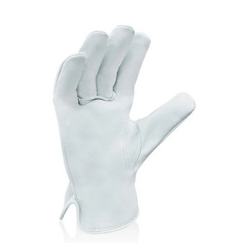 XYEHS 1 чифт здрави работни ръкавици от козя кожа за обща безопасност за шофиране на камион/склад/градинарство/ферма/строителство