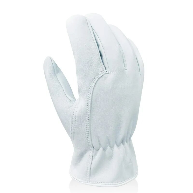 XYEHS 1 par izdržljivih zaštitnih radnih rukavica od kozje kože za vožnju kamiona/skladište/vrtlarstvo/farmu/gradnju