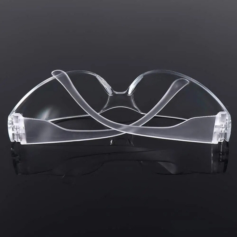 Priehľadné módne okuliare proti zahmlievaniu, proti prachu, proti nárazu, ochranné okuliare na oči, vetruodolné, bezpečnostné okuliare odolné voči striekajúcej vode