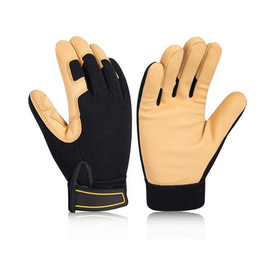 XYEHS 1 par lakih radnih rukavica Izdržljive i mekane mehaničarske rukavice Kožno ojačanje vrhova prstiju Visoka otpornost na habanje Razina 4