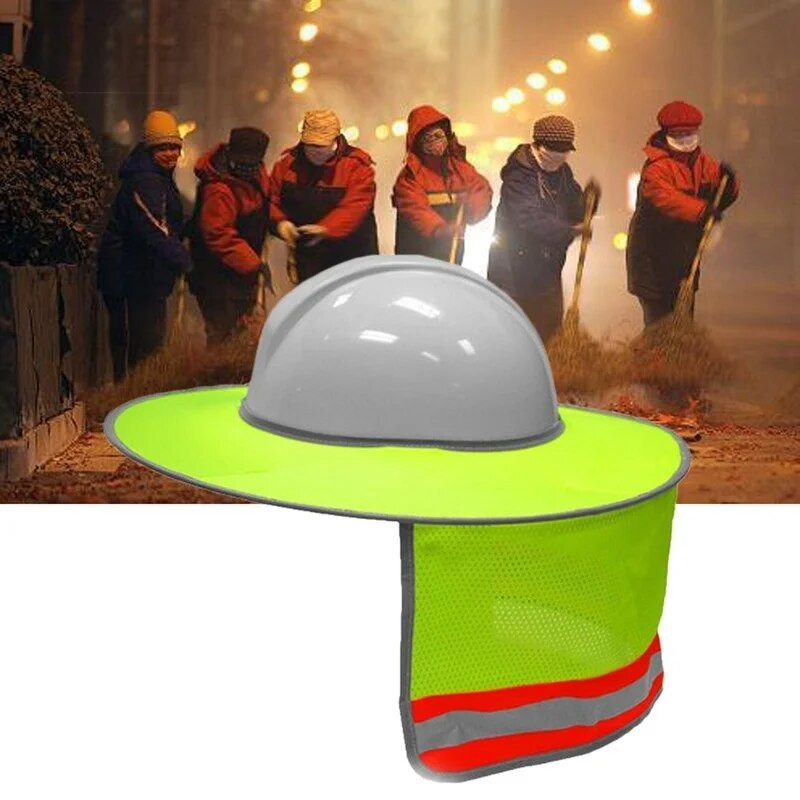 Päikesevari välistingimustes ehituse kaitsekübar Päikesevari Kaelakilp Peegeldav triip kaitsekiivrid kilp