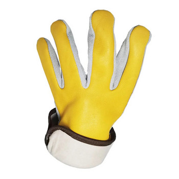 NMSafety Stock Welding Δερμάτινο Γάντι εργασίας Welder-Gloves Anti-Heat-Work Hand-Tools Πυράντοχο μέταλλο για άνετο