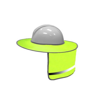 Ανακλαστικά σκληρά καπέλα αντηλιακό με οπές αερισμού Ασπίδα λαιμού με πλήρη ορατότητα Πλενόμενο αντηλιακό για το χώρο εργασίας