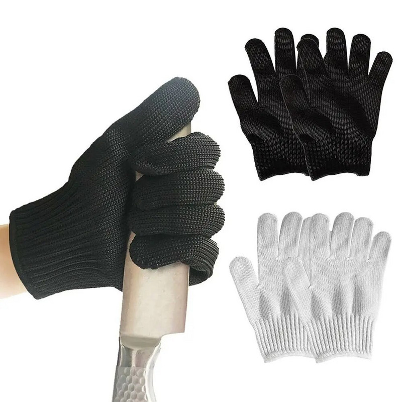 Juodos baltos pjovimui atsparios pirštinės įrankis, apsaugantis nuo įbrėžimų, tankinančių darbo pirštinių, dėvėjimui atsparių karščiui atsparių pirštinių darbo