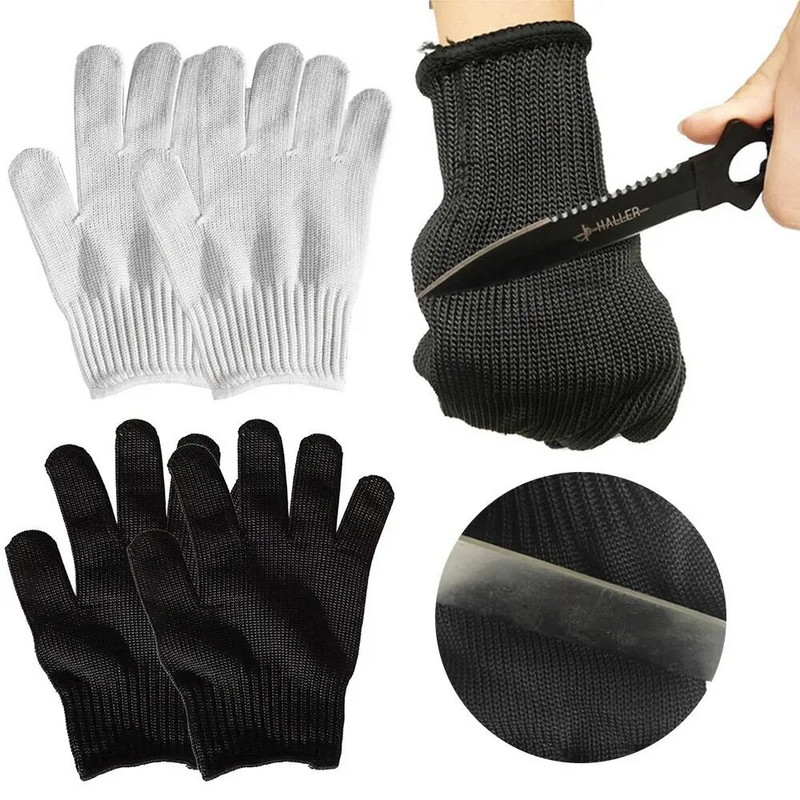 Juodos baltos pjovimui atsparios pirštinės įrankis, apsaugantis nuo įbrėžimų, tankinančių darbo pirštinių, dėvėjimui atsparių karščiui atsparių pirštinių darbo
