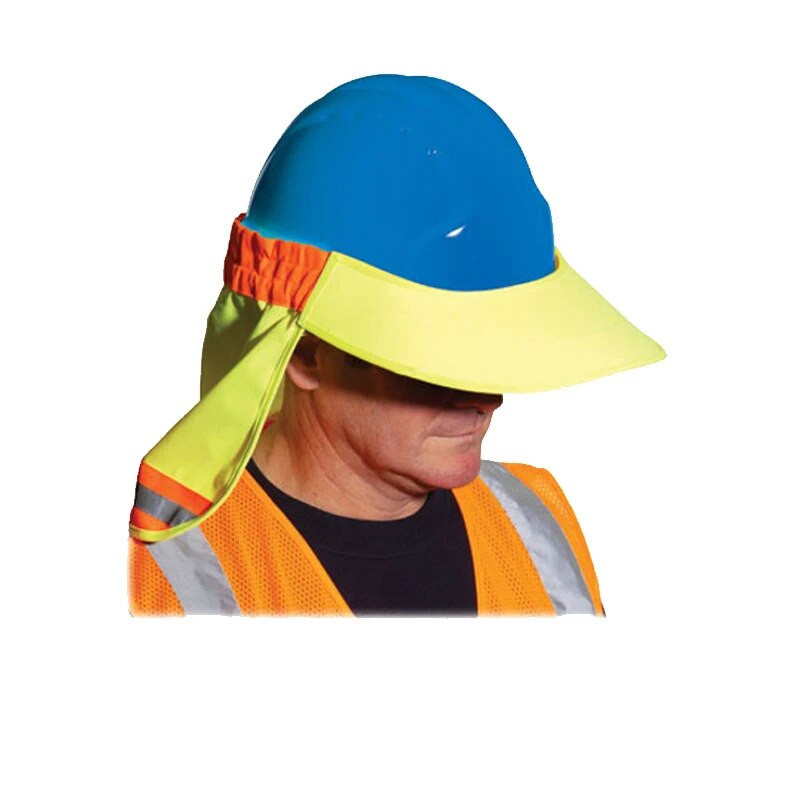 Αξεσουάρ Hi-Vis Hard Hat Neck Sunshade with Visor Yellow reflective Hard Hat Accessories Riding Sunshade