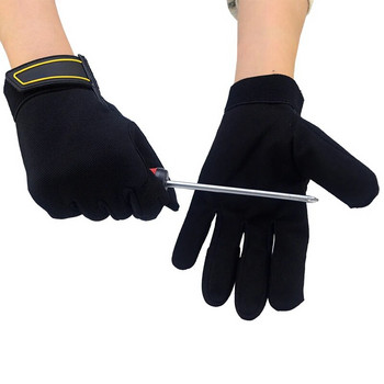 XYEHS 1 чифт синтетична кожа и спандекс Механични защитни работни ръкавици Устойчиви на абразия Леки и дишащи