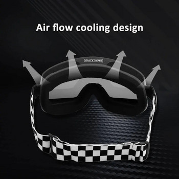 Винтидж мотоциклетни очила Очила за каска за мотокрос UV защита Защитни очила за колоездене Слънчеви очила за състезания на открито