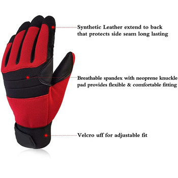 XYEHS 1 чифт предпазни ръкавици за катерене Противоплъзгащи се издръжливи въжени ръкавици Работни ръкавици с цели пръсти за спортове на открито, спасяване с рапел
