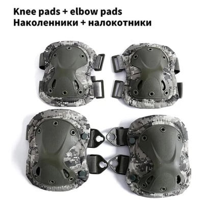 Taktikaline põlvekaitsme küünarnukk CS sõjaväe kaitsja armee Airsoft välispordi jahi põlvekaitse turvavarustus põlvekaitsed