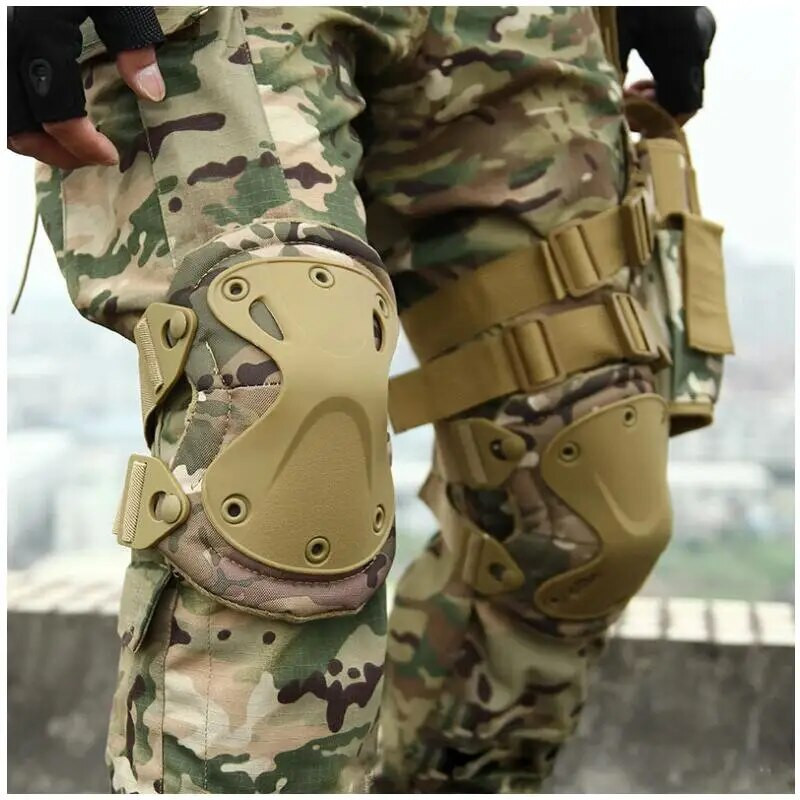 Taktikaline põlvekaitsme küünarnukk CS sõjaväe kaitsja armee Airsoft välispordi jahi põlvekaitse turvavarustus põlvekaitsed