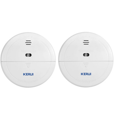 KERUI bezvadu 433MHz dūmu ugunsgrēka detektori mājas virtuves drošības dūmu sensora signalizācija GSM Wifi signalizācijas sistēmai, ko izmanto neatkarīgi