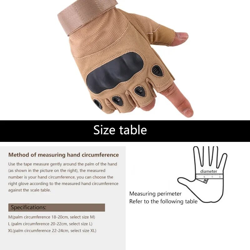 Taktické rukavice s polovičnými prstami pre mužov a ženy, outdoorové športy, jazda na koni, ochrana pre vojenských fanúšikov, bojové protišmykové priedušné rukavice